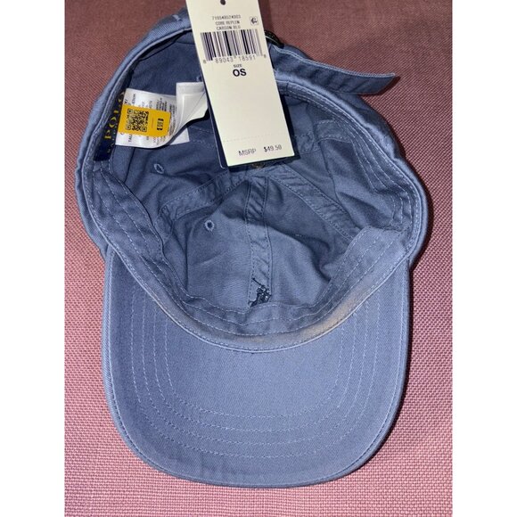 Polo Ralph Lauren Chino Cap in Carson Blue One Size Unisex Hat Mens Womens - Picture 6 of 12
